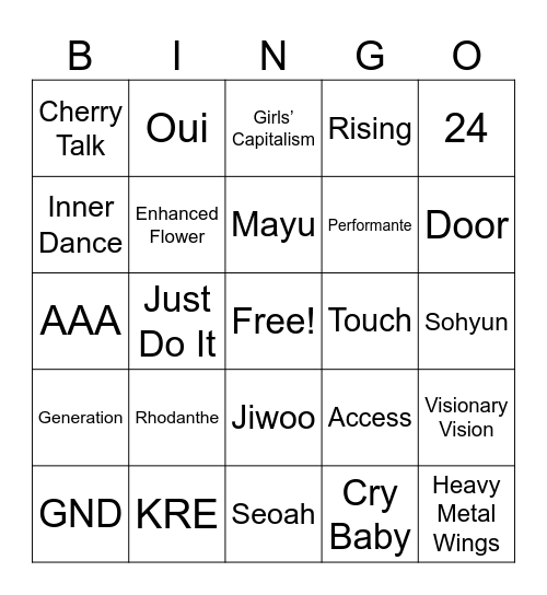 Bingo Card