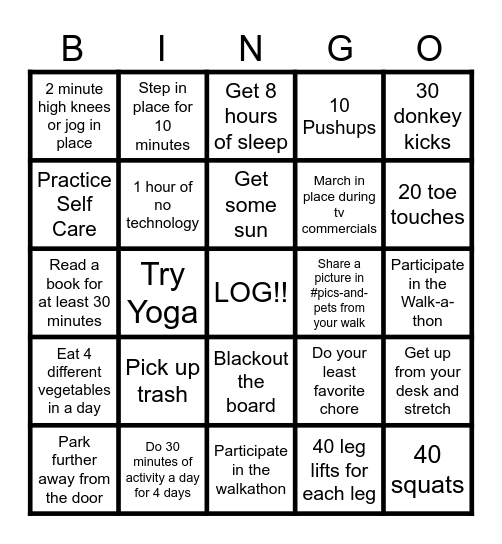 STRAYA BINGO W4 Bingo Card