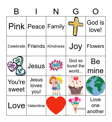 Valentine's Day Bingo Card