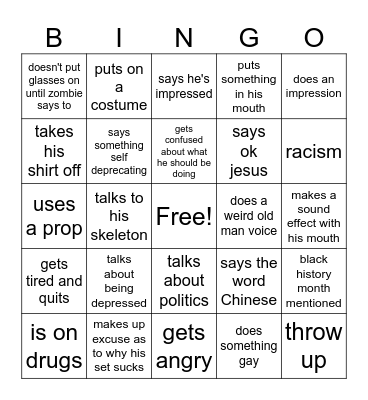 DOOHICKEY SET Bingo Card