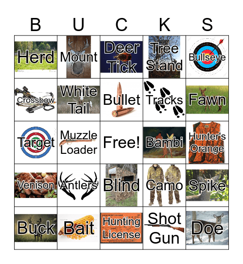 HUNTING WEEK Bingo Card