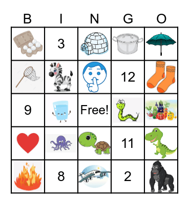 Beginner Sound BINGO Card