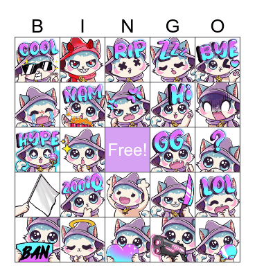 Kitty Bingo Card