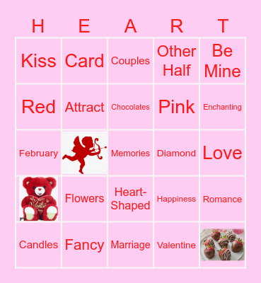 Valentine's Day Bingo Card