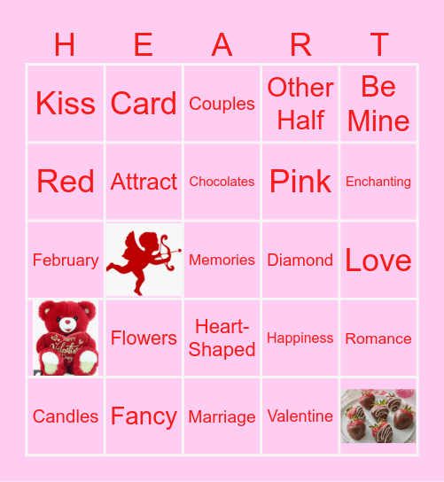 Valentine's Day Bingo Card