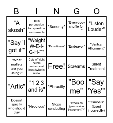 BLINGO! Bingo Card