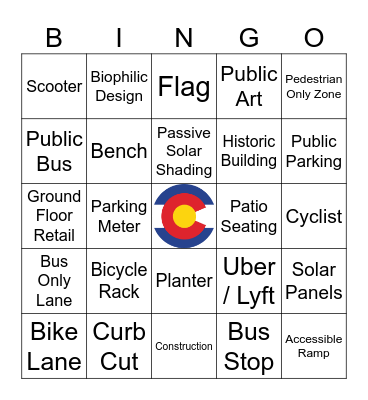 Downtown Denver BINGO Card