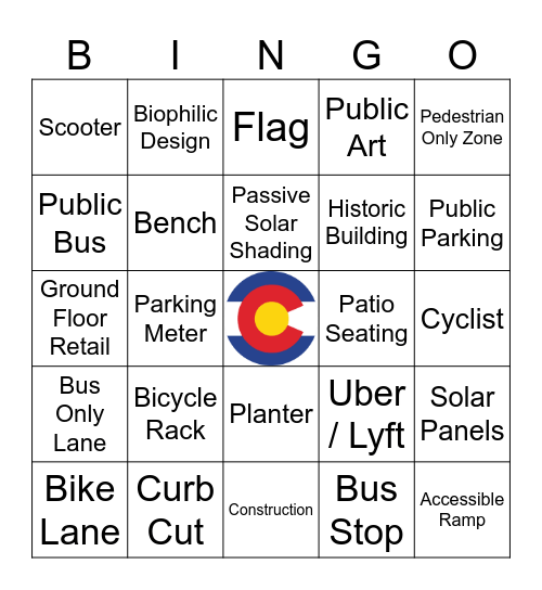 Downtown Denver BINGO Card