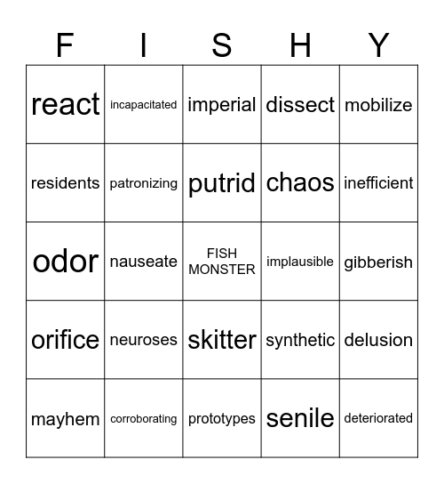 Gyo 1,2,3,4,5,6,7 Bingo Card