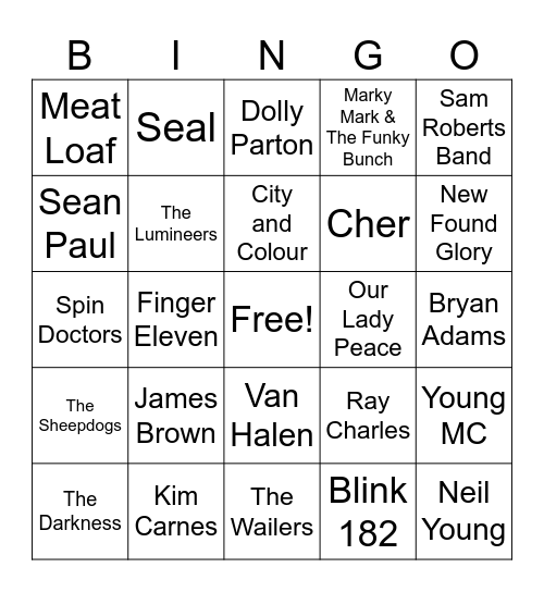 Bingo Game 2 Bingo Card