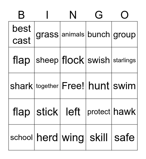 Stick with Us Bingo Card