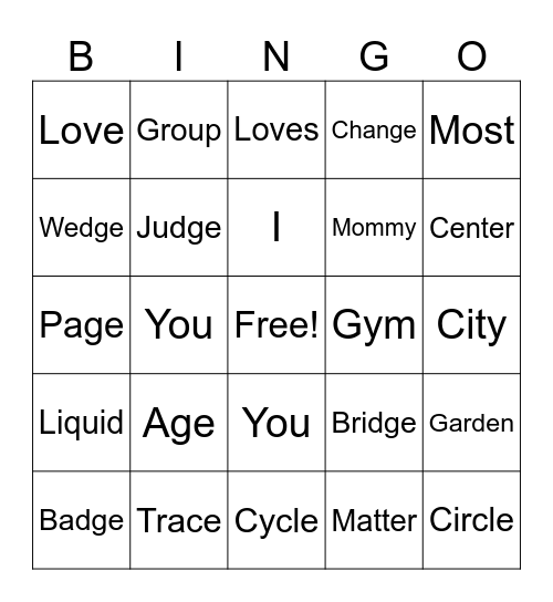 Elijah is Amazing! Bingo Card