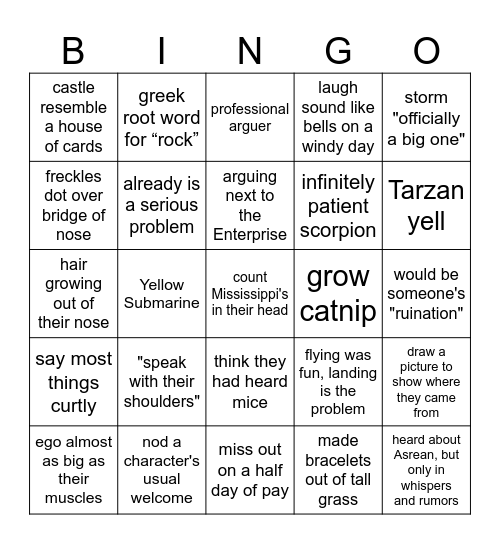 BOTB WEEK #3 2/7 Bingo Card