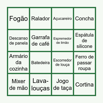 Chá de Panela - Dallyla e Israel Bingo Card