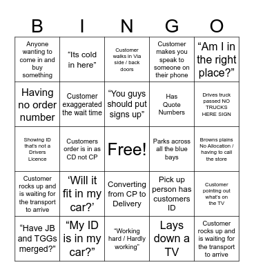 HDC Bingo Card