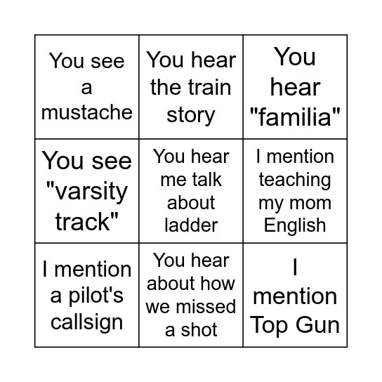 Nat-Bingo Card