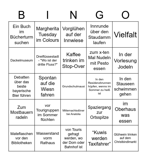Passau Bingo Card