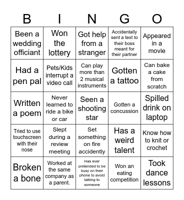 BINGO PART 2 Bingo Card