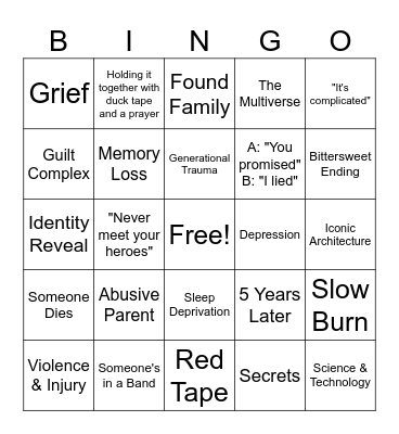 SMH Bingo Card