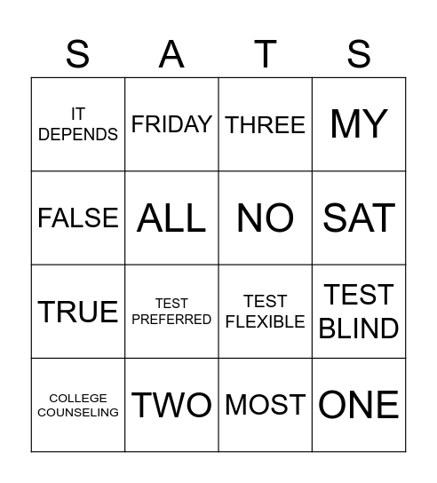 2/12 Bingo Card
