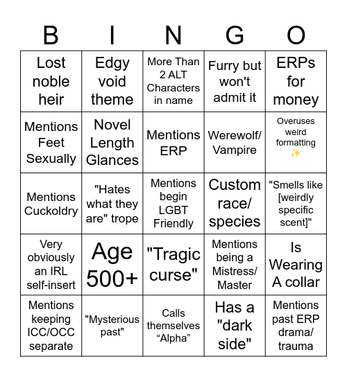 GOLDSHIRE/TRP BINGO Card