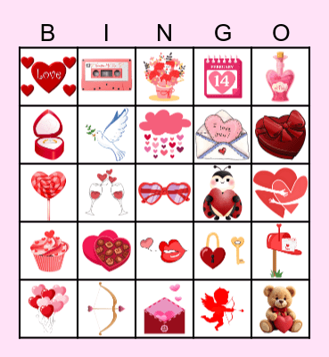 Valentine's Day Bingo Card