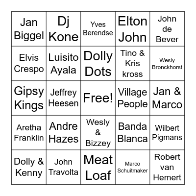 Glamour lady's night Bingo Card