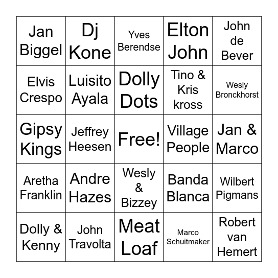 Glamour lady's night Bingo Card