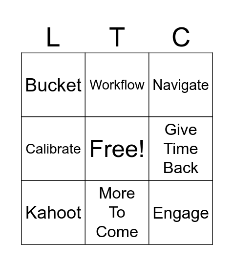 LTC BINGO Card