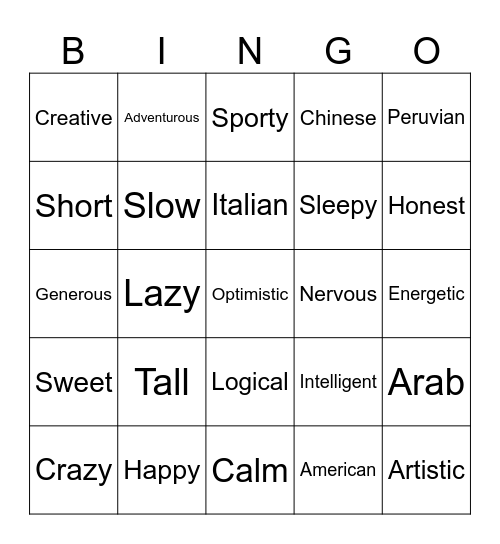 Are you...? Bingo Card