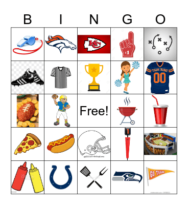 FOOTBALL Bingo Card