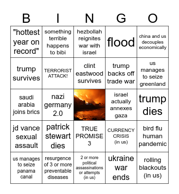 2025 bingo for real this time Bingo Card