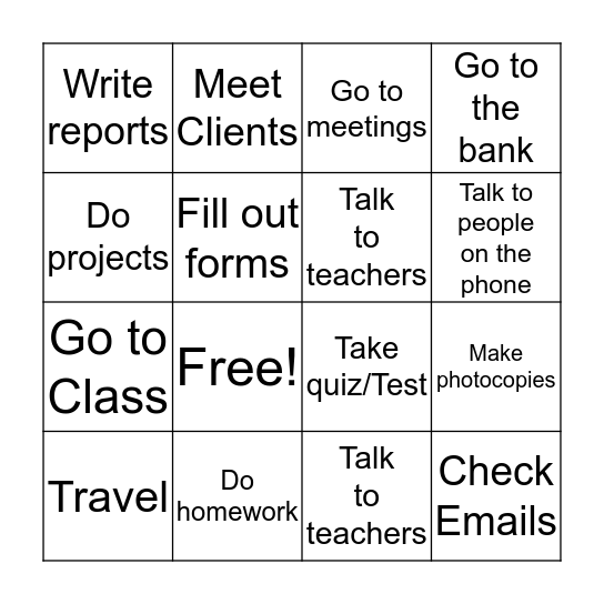 Find Someone Who... Bingo Card