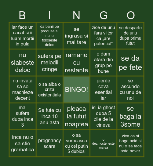 scarli barli 2025 Bingo Card