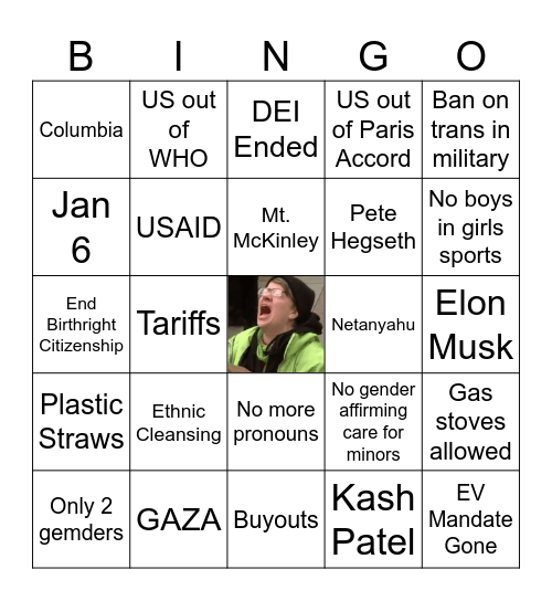 DNC Bingo Card
