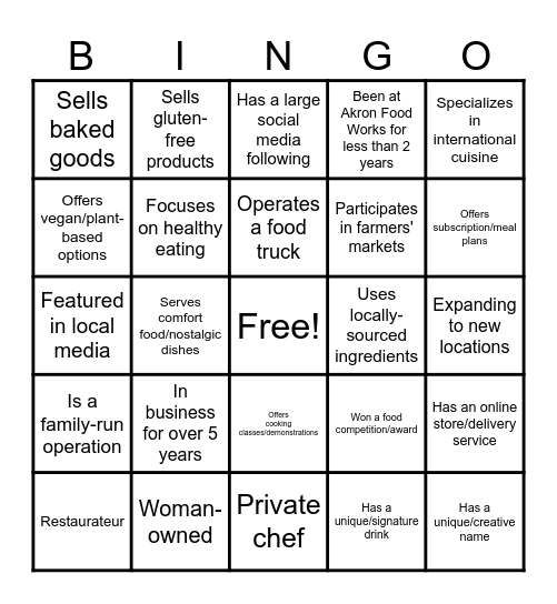 Meet the Maker 2025 Bingo Card