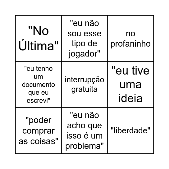 BINGO INSANO Bingo Card