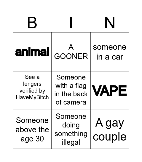 OME Bingo Card