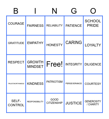 SEL DAY BINGO Card
