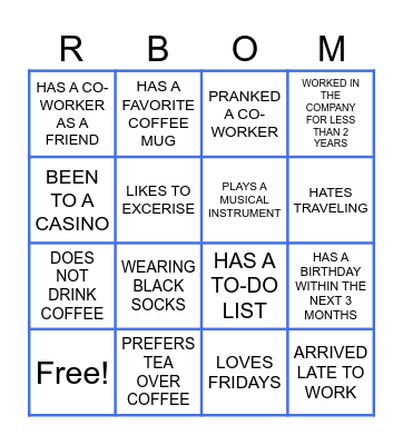 OFFICE BINGO Card