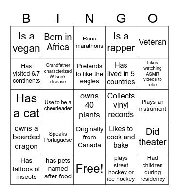 Bingo Card