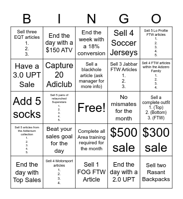 DTLA Superstar BINGO Card