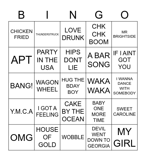 MCKINNEY BINGO Card