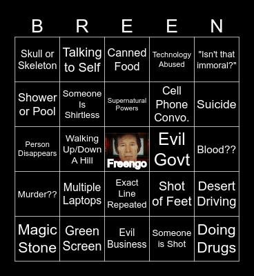 FUNDAY NIGHT BREENGO Bingo Card
