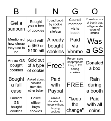 Booth Bingo 2025 Bingo Card