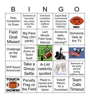 2025 SUPER BOWL BINGO Card