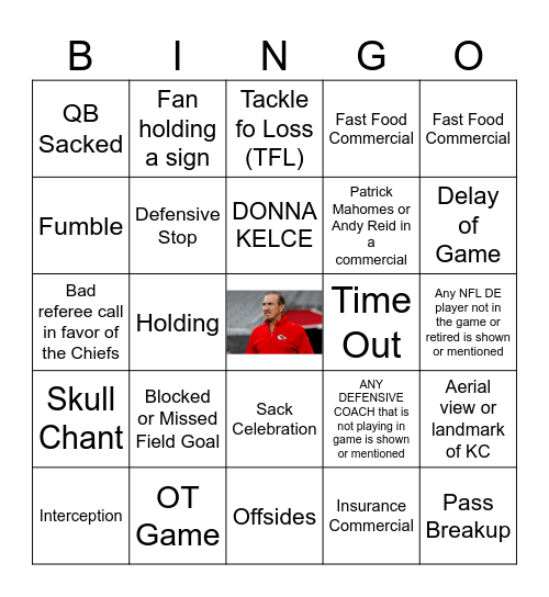Spags Card Bingo Card