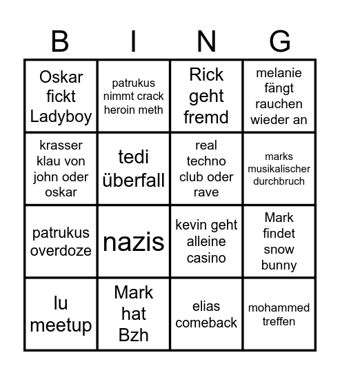 2025 Bingo Card