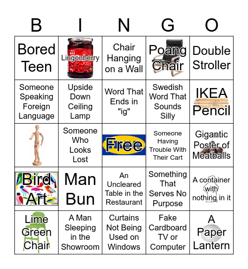 IKEA Bingo Card