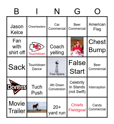 SUPER BOWL LIX Bingo Card